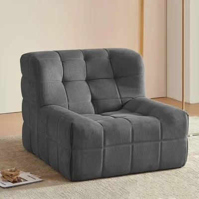 HAUSS SPLOE pouf  MDS-S029 -97*85*74 - NOIR MARON GRIS BEIGE – Image 2
