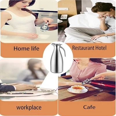 Thermos Isotherme - Acier Inoxydable Double-Wall Vacuum Isolé  - Pour Eau Chaud au Bureau, Hôtel et Restaurant, avec Poignée et Bec. – Image 6