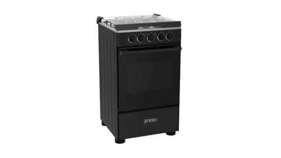 Cuisinière GREEN 4 Feux 50×50 à Gaz Noir GN50