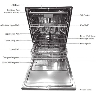 Lave-Vaisselle Sharp 14 Couverts Blanc QW MA814WH2 – Performance et Efficacité pour Votre Cuisine – Image 2