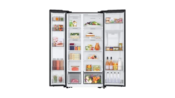Réfrigérateur Samsung Side by Side 2 Portes Avec Fontaine 578L Noir Mat RS57DG4100B4 – Image 7