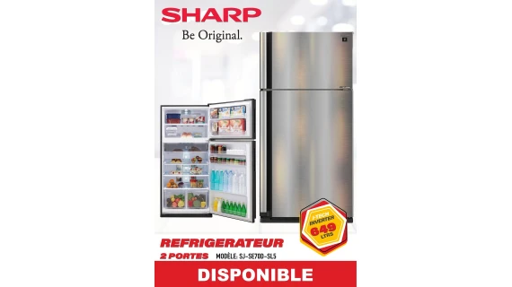 Réfrigérateur SHARP 2 Portes | Modèle SJ-SE70D-SL5