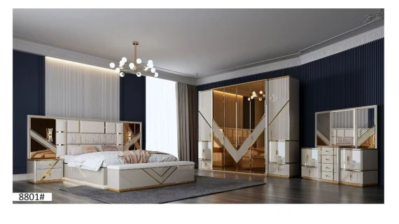 Chambre à Coucher Luxe  Élégance – Modèle 8801#