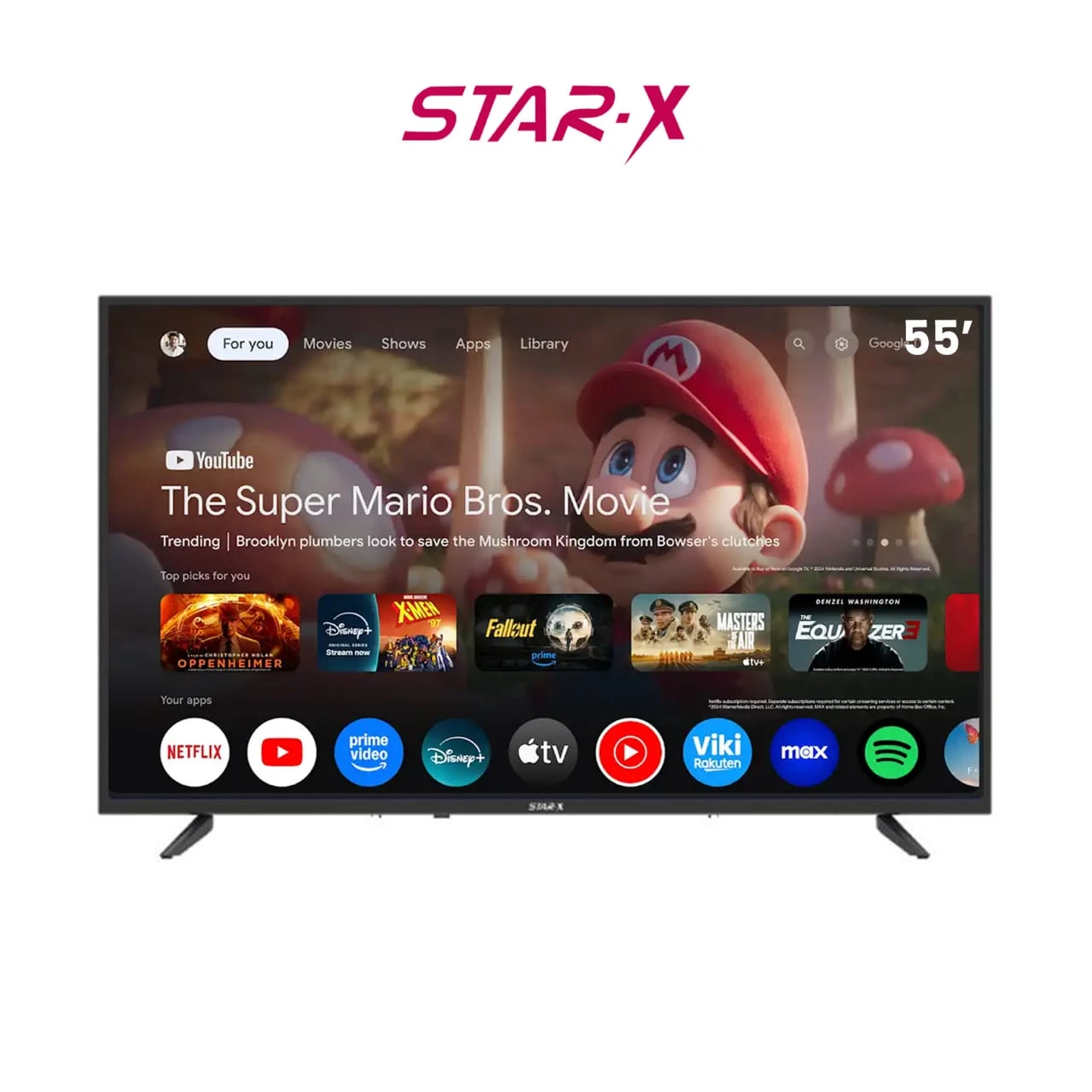 1111 Téléviseur STAR X 55" Smart Google TV 55U6900S – L’Expérience 4K Intelligente ! – Image 1