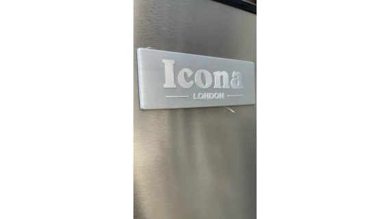 Congélateur Vertical ICONA  9 Tiroirs Plaque ALUMINIUM Gris ILUF320SS – Image 8