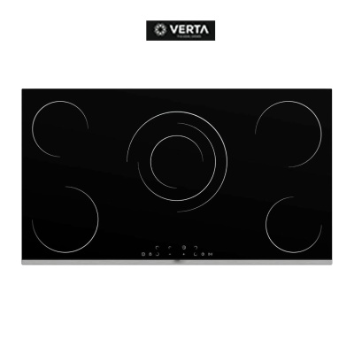Plaque à Induction VERTA PE90005 – 5 Feux 90x60 cm – Vitrocéramique – Commandes Tactiles – Triple Zone