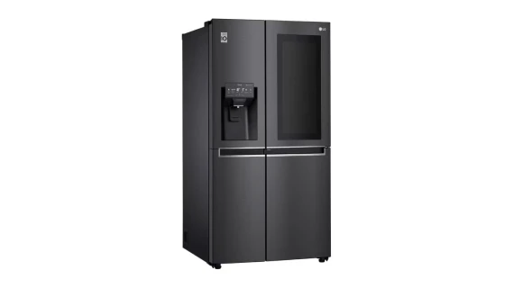 Réfrigérateur LG Side by Side GCX257 CQVV Matte Noir avec Fontaine Knock Knock  – Image 2