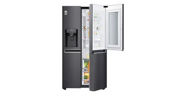 Réfrigérateur LG Side by Side GCX257 CQVV Matte Noir avec Fontaine Knock Knock  – Image 5