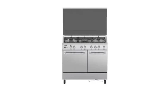 Cuisinière FINIX 5 feux 90x60 avec porte à bouteille – G95NEM (Gris)