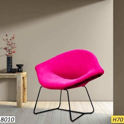 Chaise Tête à Tête 8010 – Design Unique – Coloris Rose – Hauteur 70 cm