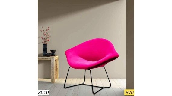 Chaise Tête à Tête 8010 – Design Unique – Coloris Rose – Hauteur 70 cm