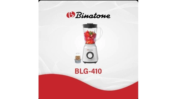 Mixeur Broyeur Binatone BLG-410 – 1,5 L – 300W – Blanc – Polyvalent et Sécurisé