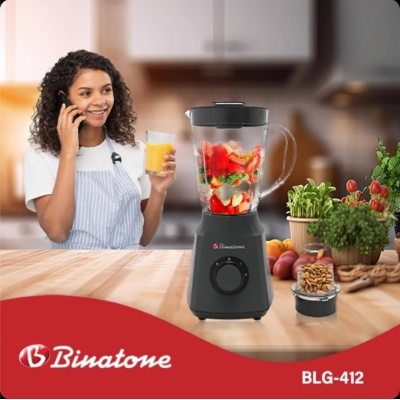 Mixeur Binatone BLG-412 – 1,5 L – 300W – Noir – Polyvalent et Sécurisé