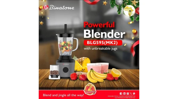 Mixeur Broyeur Binatone BLG-595 MK2 – 1,5 L – 500W – Noir – Polyvalent et Sécurisé
