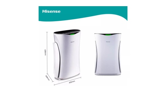 Purificateur d’Air HISENSE AE23R4AF – HEPA 12, Télécommande, Mode Silencieux, Haute Efficacité pour 48 m² – Classe A