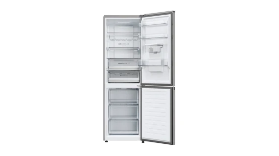 Réfrigérateur Haier HDPW5618DWPK – 350L, No Frost, Distributeur d’eau, 3 Tiroirs, Classe D – Gris – Image 3