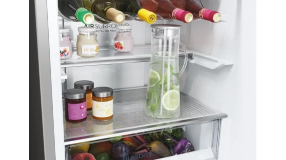 Réfrigérateur Haier HDPW5618DWPK – 350L, No Frost, Distributeur d’eau, 3 Tiroirs, Classe D – Gris – Image 10