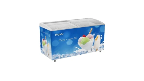 Congélateur Horizontal Vitrine Haier SD517 – 600 Litres – Classe A+ avec Alarme et Super Congélation