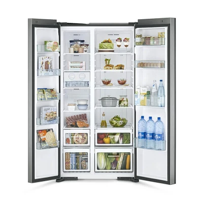 Réfrigérateur HITACHI RS800PB0 – Side by Side 2 Portes, 595L Net, Inverter, Noir Élégant – Image 2
