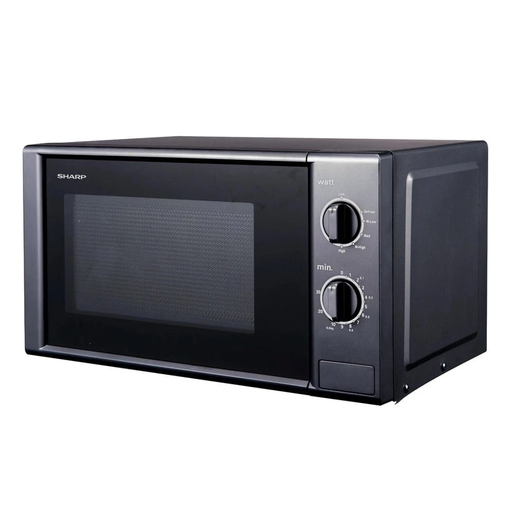 n Micro-ondes SHARP R-20GB(S) – 20L, 800W, Design Noir Inox – Image 1