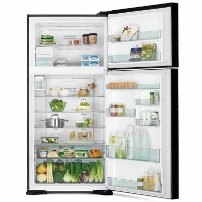 Réfrigérateur Hitachi R-W6907PB – 550L No Frost, Inverter, 2 Portes, Noir – Image 4