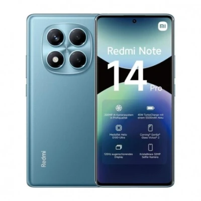 Redmi |  Note 14 Pro – 512 Go, 12Go RAM  –  Écran ‎6,67 Pouces -   Appareil photo IA 200MP