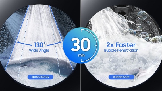 Machine à Laver & Séchante Samsung 17KG/10KG – WD17T6300GP/SP – Noir – Image 9