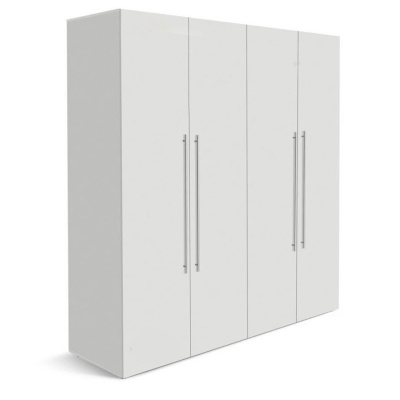 Armoire 4 battants – 170x45x175 cm – Blanc – Réf. ARB004