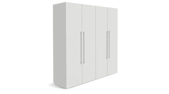 Armoire 4 battants – 170x45x175 cm – Blanc – Réf. ARB004