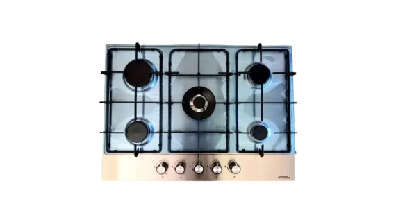 Plaque Encastrable TECHNOLUX 5 Feux Gaz 70x60 – Réf. LB031