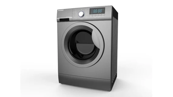 Machine à Laver SHARP 9KG Front Load Gris – ES-FEI912DZLS | Lavage Rapide  Programmes Intelligents – Image 3