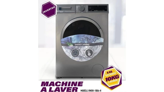 Machine à Laver ROCH 10KG/6KG Séchage Front Load – RWDR10D6H