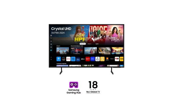 Samsung 75DU7100 – TV 75 Pouces Smart Android 4K UHD | Crystal UHD, HDMI, USB, Design Ultra Fin