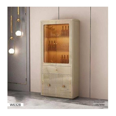 Vaisselier W6328 – Élégance naturelle et grand espace de rangement