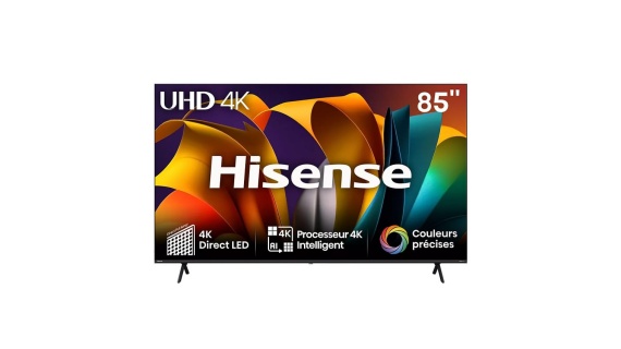 Téléviseur HISENSE 85" LED SMART VIDAA UHD 4K – Modèle 85A6N