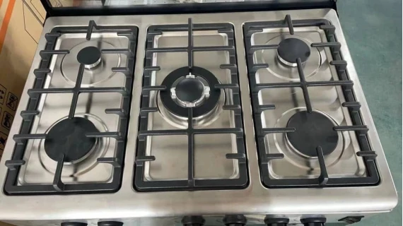 Cuisinière TECHNOLUX 5 Feux 80x60 Gaz Inox – TEC80 – Image 5