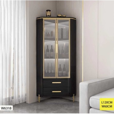 Vaisselier W6318 N – Sobriété élégante et rangement généreux