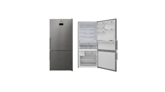 Réfrigérateur ASTECH Combiné 3 Tiroirs – No Frost Inox – FC675CM