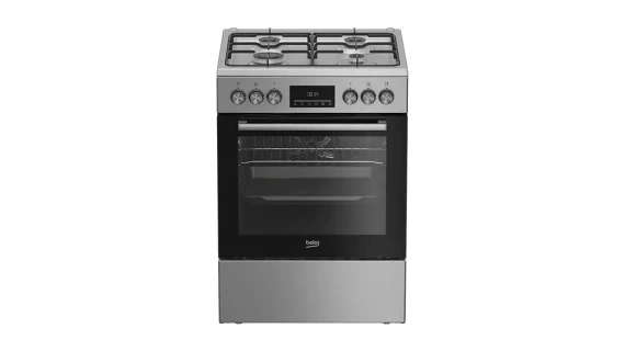 Cuisinière BEKO FBE62320XDL – 4 Feux à Gaz Multifonction 60x60 cm Acier Inoxydable