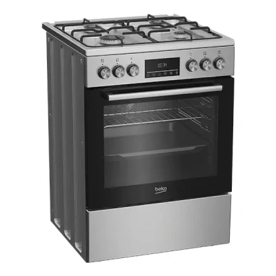 Cuisinière BEKO FBE62320XDL – 4 Feux à Gaz Multifonction 60x60 cm Acier Inoxydable – Image 3