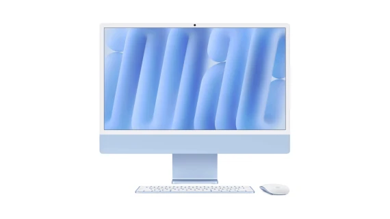 Apple iMac MWV33 M4 Chip 24" 4.5K IPS Retina 16GB RAM 512GB SSD – Couleur  Blue