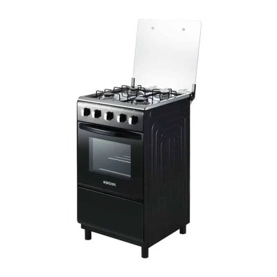Cuisinière BRUHM 50×50 – 4 Feux Noir BGC-5540IB – Image 3