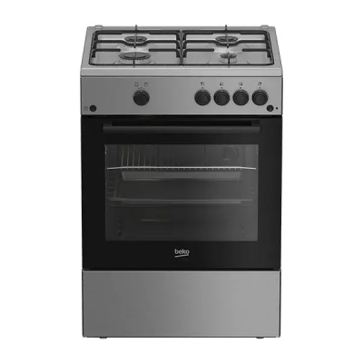 Cuisinière BEKO FBG62010XDL – 4 Feux à Gaz 60 cm autonome avec four intégré