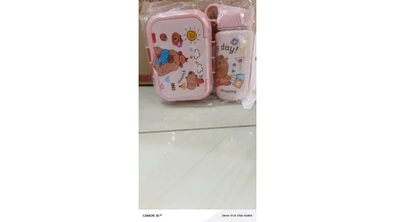 Gourde Enfant avec deux pieces LUNCH BOX – Image 3