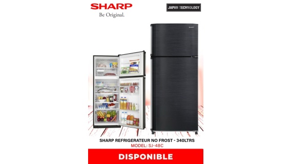 Réfrigérateur  SHARP No Frost – 340 Litres (Modèle SJ-48C)