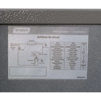 Réfrigérateur Smart Technology Bar 2 Portes Petit Modèle STR150F – Image 2