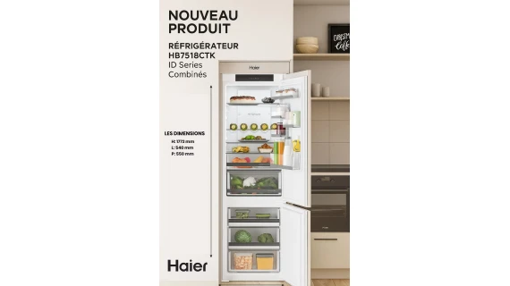 Réfrigérateur Haier HB7518CTK – ID Series Combinés – Image 3