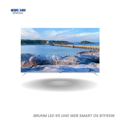 BRUHM LED 65″ UHD Smart TV – Web Smart OS, 4K, Connectivité Wi-Fi/HDMI/USB – BTF-65W