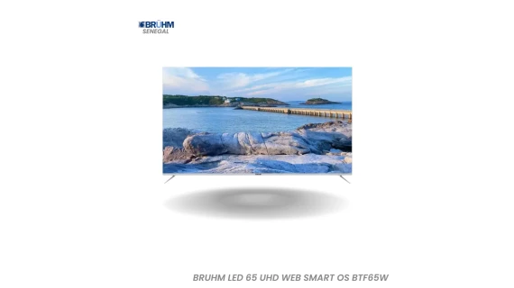 BRUHM LED 65″ UHD Smart TV – Web Smart OS, 4K, Connectivité Wi-Fi/HDMI/USB – BTF-65W