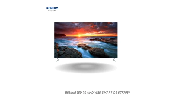 BRUHM TV LED 75″ UHD Web Smart OS BTF-75W – Écran Géant 4K Connecté